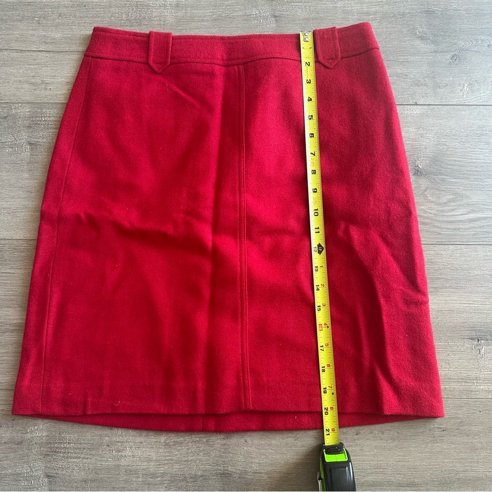 NWT Talbots red a-line skirt - size 6 - Picture 2 of 4